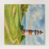 Puzzle Phare de golf au lavis apaisant (Horizontal)