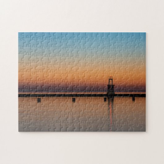 Puzzle Phare de North Ave Sunrise (Horizontal)