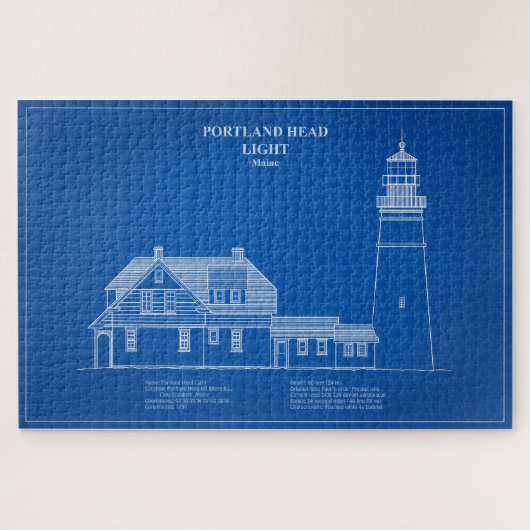 Puzzle Phare de Portland Head - Maine - AD (Horizontal)