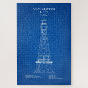 Puzzle Phare de Southwest Pass - Louisiana - AD