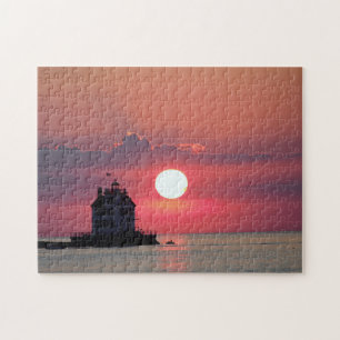 Puzzle Phare de Sunset pittoresque