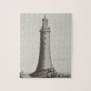 Puzzle Phare d'Edystone gravé par Edouard Rooker (c.1