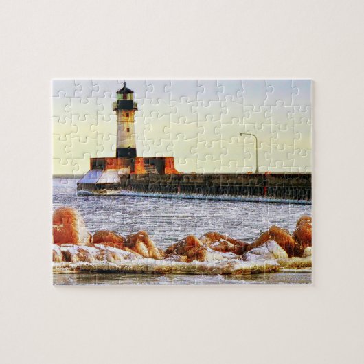 Puzzle Phare d'hiver, Duluth Minnesota (Horizontal)