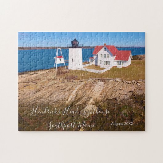 Puzzle Phare du Maine Hendricks Head Date de visite (Horizontal)