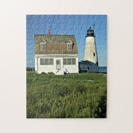 Puzzle Phare en bois d'île, casse-tête du Maine (Vertical)