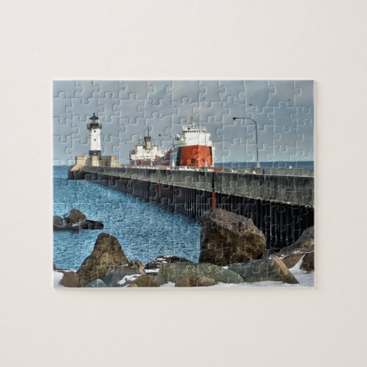 Puzzle Phare et navire (Horizontal)