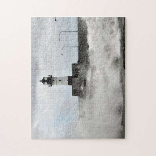 Puzzle Phare et vagues Duluth Minnesota (Vertical)