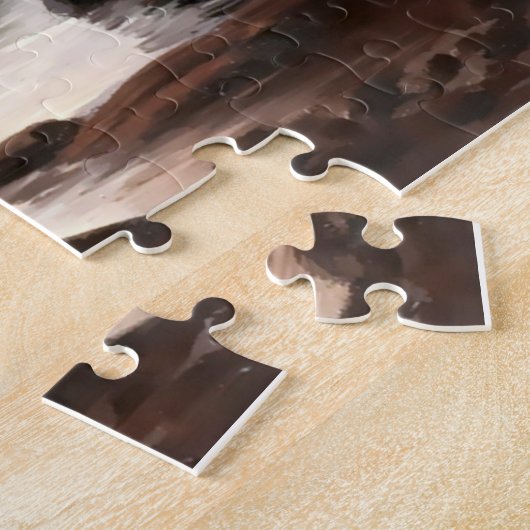 Puzzle Phare Et Voilier En Lumière Lune (Côté)