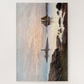 Puzzle Phare Et Voilier En Lumière Lune (Vertical)