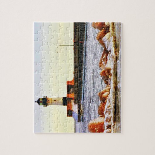 Puzzle Phare Hiver, Duluth Minnesota (Vertical)