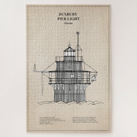Puzzle Phare lumineux de Duxbury Pier - Massachusetts - S (Vertical)
