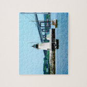 Puzzle Phare, pont et bateaux, Newport, RI (Vertical)