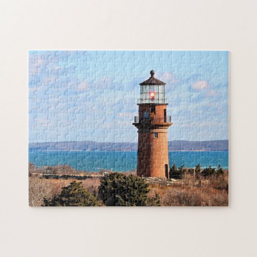 Puzzle Phare principal gai, Martha's Vineyard mA (Horizontal)