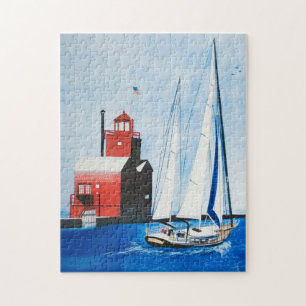 Puzzle Phare rouge du Michigan