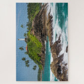 Puzzle Phare Sri Lanka Tropical Palm Beach Paysage marin (Vertical)