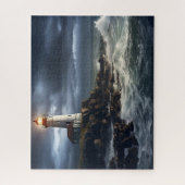 Puzzle Phare Stormy Seas : 16" x 20" Côtier (Vertical)