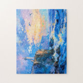 Puzzle Phare sur la côte rocheuse Impressionniste (Vertical)