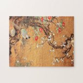Puzzle Phéasé et camélia l'art oriental chinois à l'encre (Horizontal)