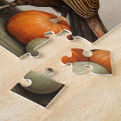 Puzzle Pheaseur portant à l'action de grâce (Côté)