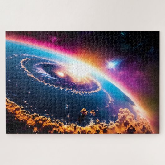 Puzzle Phénomène spatial galactique terrestre ouragan (Horizontal)