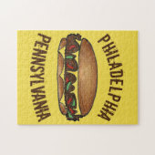 Puzzle Philadelphia PA Pennsylvania Philly Cheese Steese  (Horizontal)