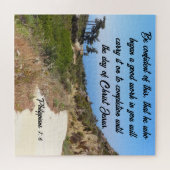 Puzzle Philippiens 1:6 Confiant Bible Verse Paysage (Horizontal)