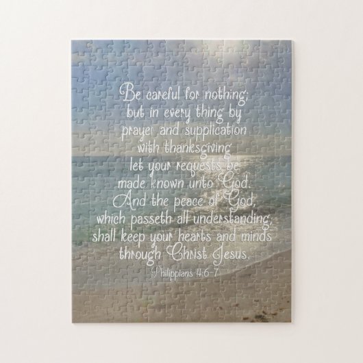 Puzzle Philippiens 4:13 Bible Verse Citation chrétienne (Vertical)