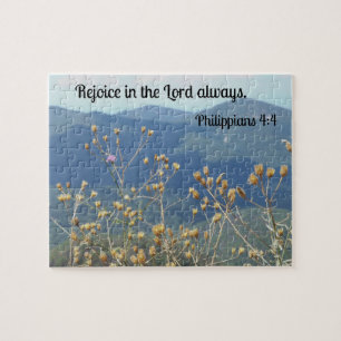 Puzzle Philippiens 4:4 Réjouissez-vous toujours dans le S