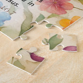 Puzzle Philippiens 4:6-7 Bible chrétienne Verse Aquarelle (Côté)