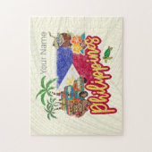 Puzzle Philippines Vintage Tarsier Drapeau Palm Souvenir (Vertical)