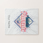 Puzzle Phoenix Arizona États-Unis Skyline Vintage USA (Horizontal)