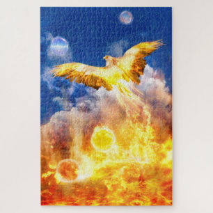 Puzzle Phoenix Oiseau S'ÉLÈVE AU-DESSUS DE VOS PROBLÈMES