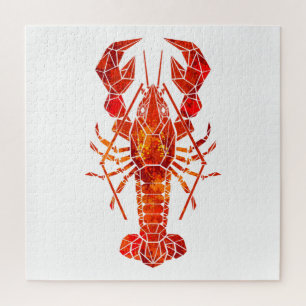 Puzzle Phomard polygonal rouge