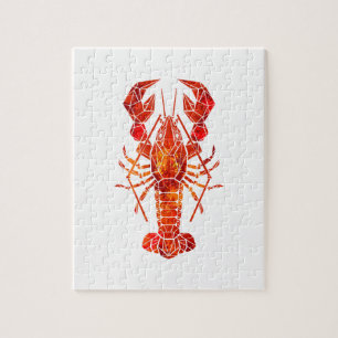 Puzzle Phomard polygonal rouge