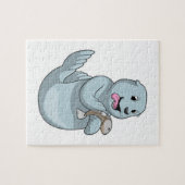 Puzzle Phoque avec Poisson (Horizontal)