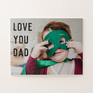 Puzzle Photo adorable d'un tout-petit avec le nom de l'en