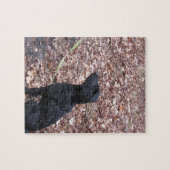 Puzzle Photo Black Dog (Horizontal)