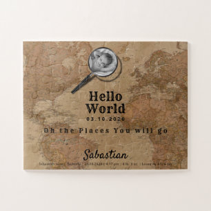 Puzzle photo Carte vintage