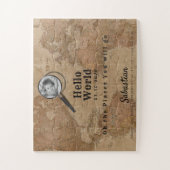 Puzzle photo Carte vintage (Vertical)
