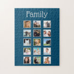 Puzzle Photo Collage 15 images Famille<br><div class="desc">Trouvez vos quinze photos préférées de famille,  d'amis,  d'animaux de compagnie ou même de paysages. Ajoutez-les ici et vous aurez un cadeau amusant et personnalisé. Idéal pour les grands-parents. Modifiez la couleur de l'arrière - plan si vous souhaitez vous coordonner avec vos images.</div>