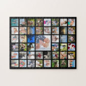 Puzzle Photo Collage 45 images noir (Horizontal)