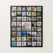 Puzzle Photo Collage 45 images noir (Vertical)