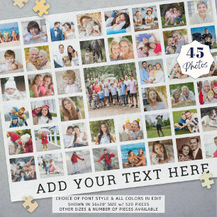 Puzzle Photo Collage 45 Photos Couleur personnalisée pers