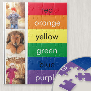 Puzzle Photo Collage Arc-en-ciel Apprendre les couleurs P