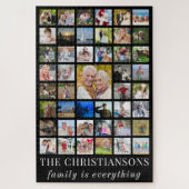 Puzzle Photo Collage FAMILLE EST TOUT Noir (Vertical)
