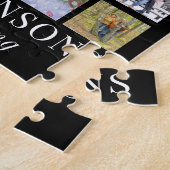 Puzzle Photo Collage FAMILLE EST TOUT Nom Noir (Côté)