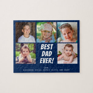 Puzzle Photo Collage Famille Meilleur Père Jamais
