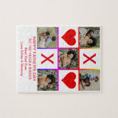 Puzzle Photo Collage Tic Tac Toe Hugs Baisers Pères SM (Horizontal)