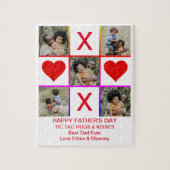 Puzzle Photo Collage Tic Tac Toe Hugs Baisers Pères SM (Vertical)