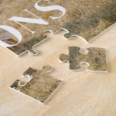 Puzzle Photo complète personnalisée moderne et nom de fam (Côté)